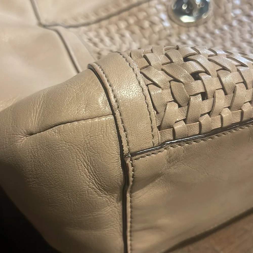 Coach Tan Woven leather front Pocket Hobo Bag - Picture 10 of 14